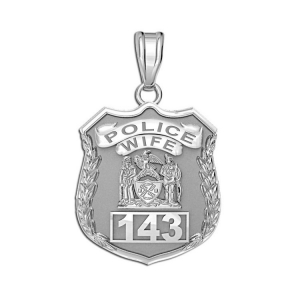 Police Wife Badge and Jewelry