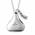 Sterling Silver Officially Licensed Hershey s Kiss Dia Locket w  Chain