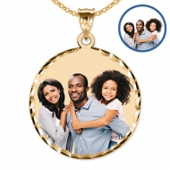 38 mm Large Round Photo Pendant