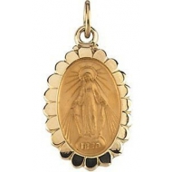 14K Gold Miraculous Medal
