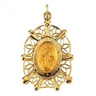 14k Gold Miraculous Medal