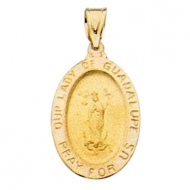 14K Gold Our Lady Of Guadalupe Medal