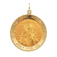 14K Gold Scapular Medal