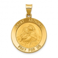 14K Gold Saint Anthony Medal