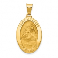 14K Gold Saint Anthony Medal
