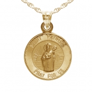 14K Gold Saint Patrick Medal