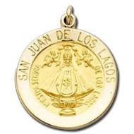 14K Gold San Juan de los Lagos Medal