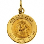 14K Gold Our Lord Jesus Medal