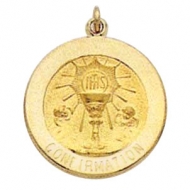 14K Gold Confirmation Medal
