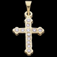 CROSS PENDANT W DIAMOND  s R41023
