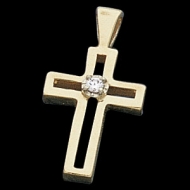 CROSS PENDANT W DIAMOND  s R41080