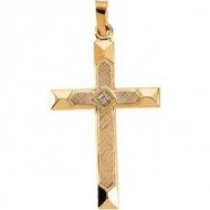 CROSS PENDANT W DIAMOND  s R16145