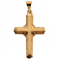 14K Yellow Gold CROSS PENDANT