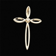 CROSS PENDANT W DIAMOND  s R41007D