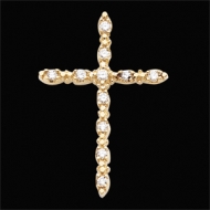 CROSS PENDANT W DIAMOND  s R41015D