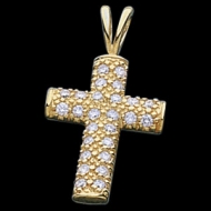 CROSS PENDANT W DIAMOND  s R41050D