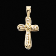 CROSS PENDANT W DIAMOND  s R41056D