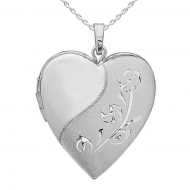 Sterling Silver HEART SHAPED LOCKET