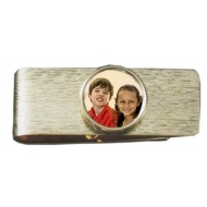 14k Yellow Photo Engraved Gold Money Clip