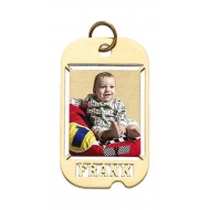 Dog Tag W  Name Cut Photo Pendant Picture Charm