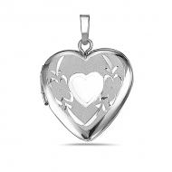 Sterling Silver Heart Picture Locket