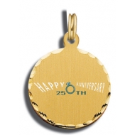 Happy 25th Anniversary Charm