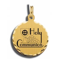 Holy Communion Charm Black   White