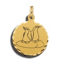 Penguin Charm Black   White