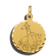 Giraffes Charms Black   White