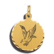 Eagle Charm Black   White