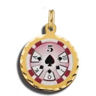  5 Poker Chip Charm