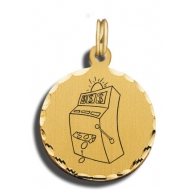 Slot Machine Charm Black   White