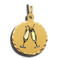 Champagne Glasses Charm