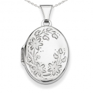 Sterling Silver Oval Picture Locket