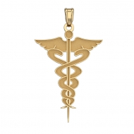 14K GOLD MEDICAL EMBLEM PENDANT