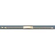 14K GOLD CURB LINK MEDICAL ID BRACELET