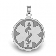 STAINLESS STEEL MEDICAL EMBLEM PENDANT