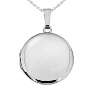Sterling Silver Round Picture Locket