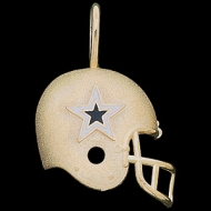 14K Dallas Cowboys Helmet Pendant