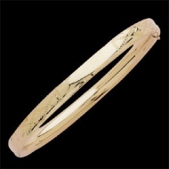 14K Yellow Gold Child s Bangle Bracelet