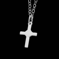 14K Yellow Gold Children s Heart W Cross Pendant W Chain