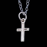 14K Yellow Gold Children s cross Pendant W Chain