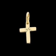 14K Yellow Gold Child s Cross Pendant