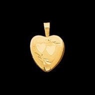 14K Yellow Gold Children s Heart Locket