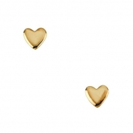 14K Yellow Gold Children s Heart Earring