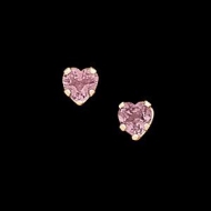 14K Yelow Gold Children s Amethyst Earring