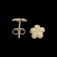 14K Yellow Gold Children s Flower Earring