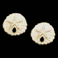 14K Yellow Gold Children s SandDollar Earring
