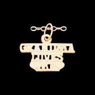 14K Yellow Gold Children s GRANDMA LOVES ME Pendant