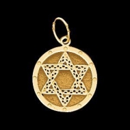 14K Yellow Gold Children s Star Of David Pendant